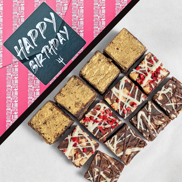 BIRTHDAY Gift Wrapped Bestseller Brownie Box