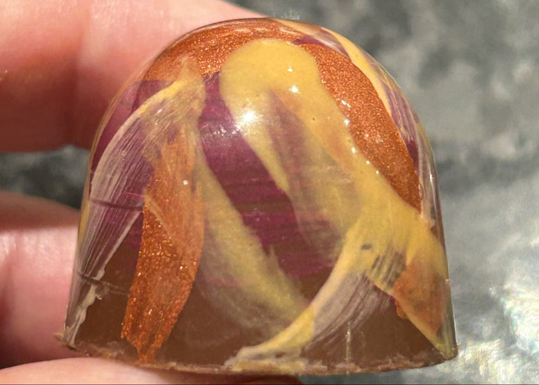 Salted caramel honey chipotle chocolate made by Paul A Young