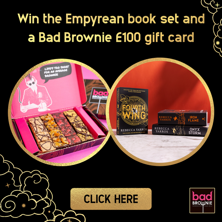 Promotional image for a book set and gift card with text and product images.