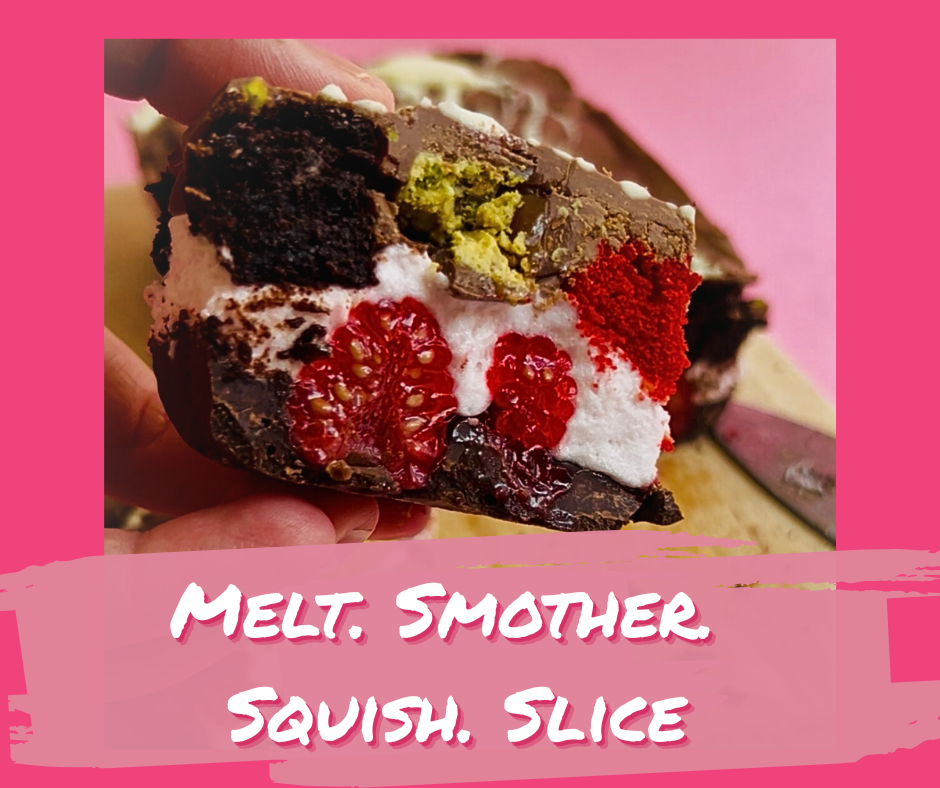 Layered Chocolate Marshmallow Brownie Fridge Cake (a.k.a. Summer Dessert Bliss)