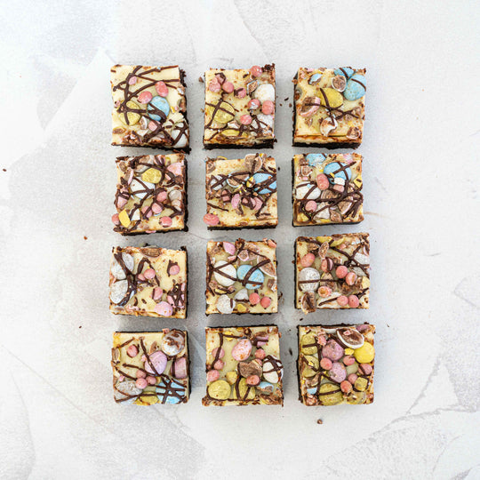 The Mini Egg-Stravaganza 16 bite Easter Brownie Bite Box