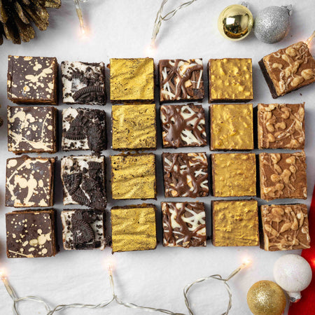 The Festive Feast Box 24 Bite Christmas Brownie Box