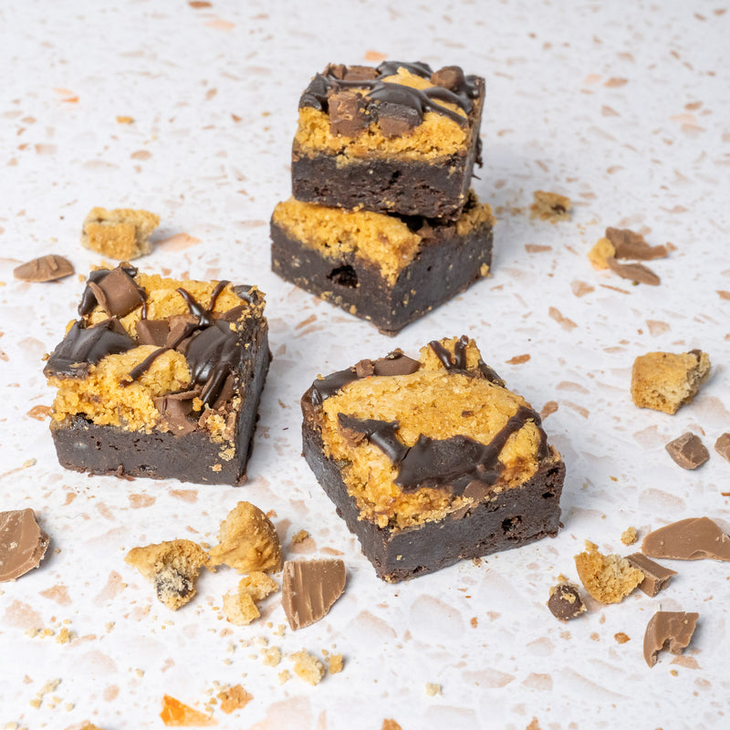 FATHER'S DAY Gift Wrapped Sweet 'n' Salty Brownie Box