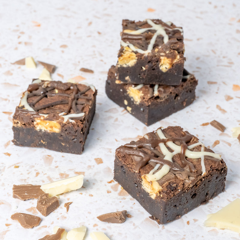 FATHER'S DAY Gift Wrapped Sweet 'n' Salty Brownie Box