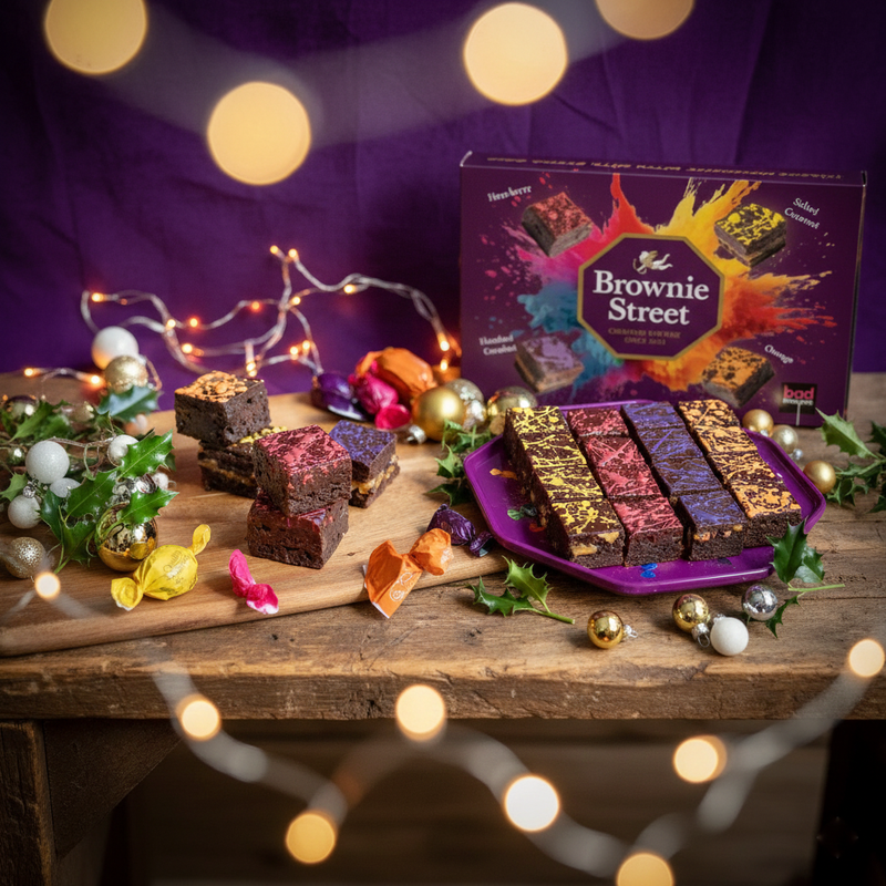 Quality Street Inspired 16 Bite brownie box