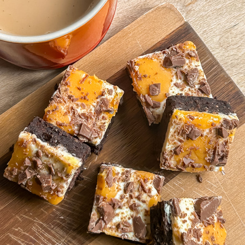 Practically Perfect Passionfruit White Chocolate 6 Bite Brownie Box