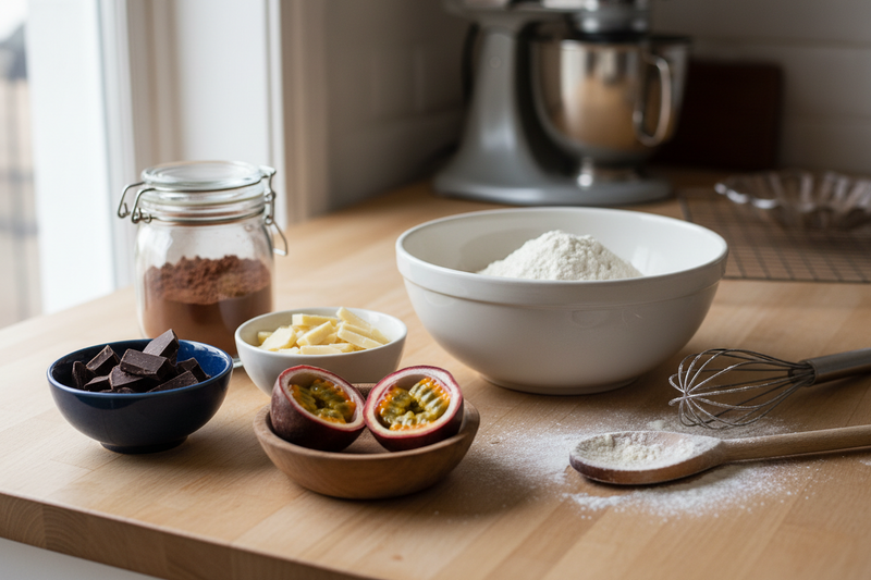 Practically Perfect Passionfruit & White Chocolate 6 Bite Brownie Box