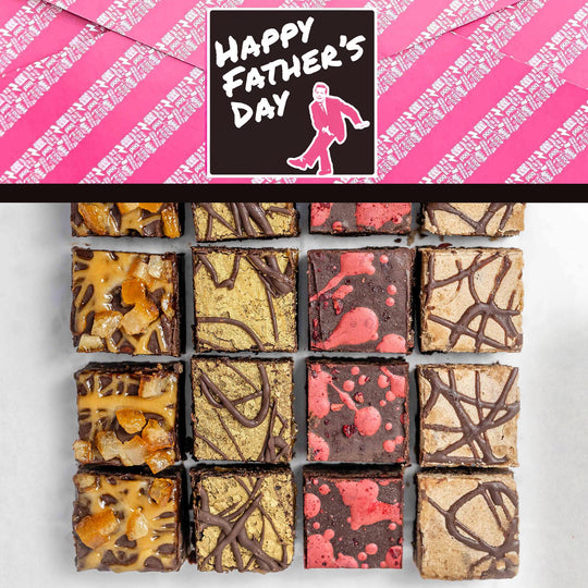 FATHER'S DAY Gift Wrapped Vegan Wheat free Brownie Box
