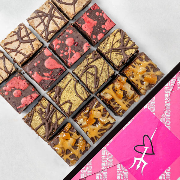 LOVE YOU Gift Wrapped Vegan Brownie Box