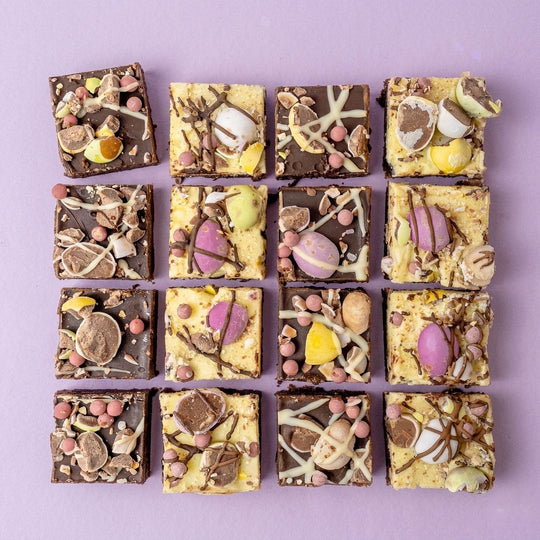 The Mini Egg-Stravaganza 16 bite Easter Brownie Bite Box