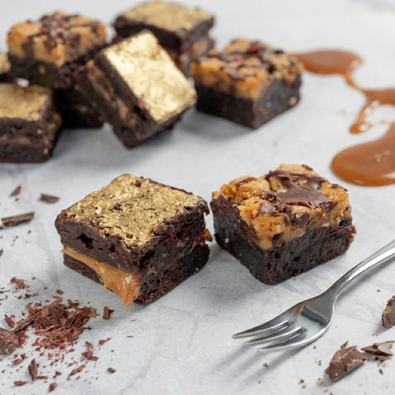 brookie and salted caramel