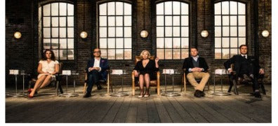 The Dragons' Den investor line-up in the studio